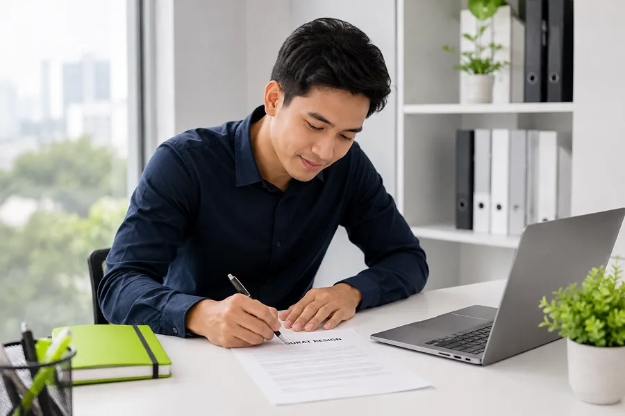 Contoh Surat Resign yang Benar + Template Gratis